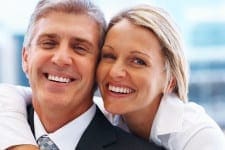 Couple smiling with tooth colored fillings Couple smiling with tooth fillings